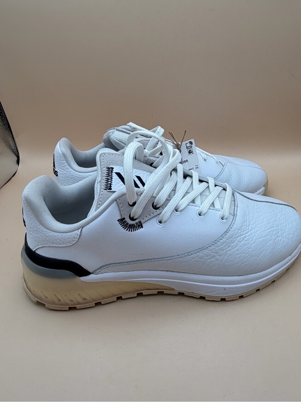 Adidas Men’s Size 8 Gray and White Rebelcross Golf Shoes With Box